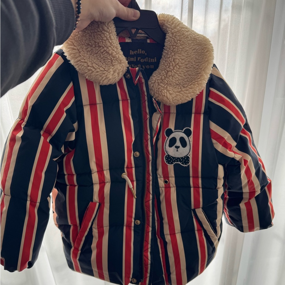 Mini rodini jacket - used like new. Comfy and light to carry.